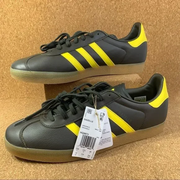 adidas gazelle silver green womens Gazelle Indoor 'Focus Olive' Sneakers